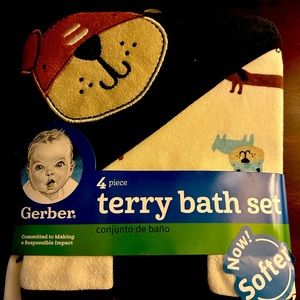 Gerber Hooded Terry Towel and Washclothes